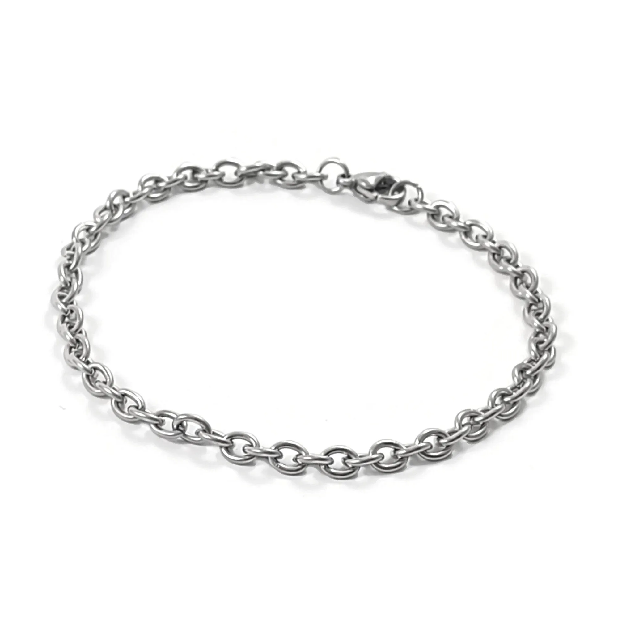 1 Chunky cable chain bracelet, Rose gold - gold - silver stainless steel