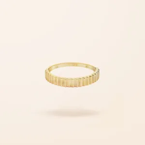 10K Gold Fluted Ring