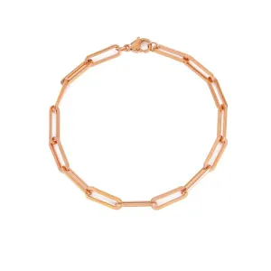14K Gold-Filled Paperclip Chain Bracelet