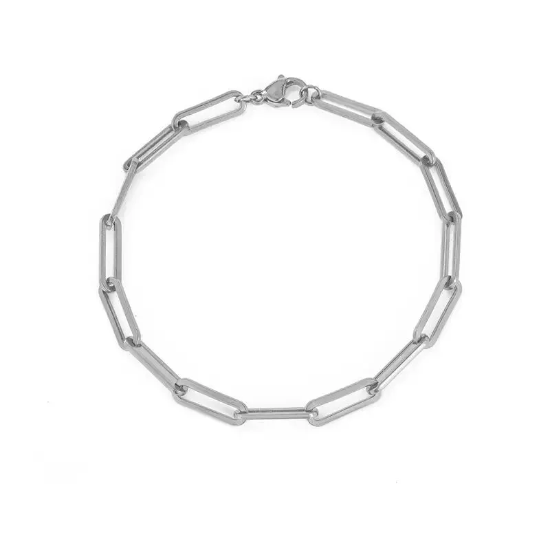 14K Gold-Filled Paperclip Chain Bracelet