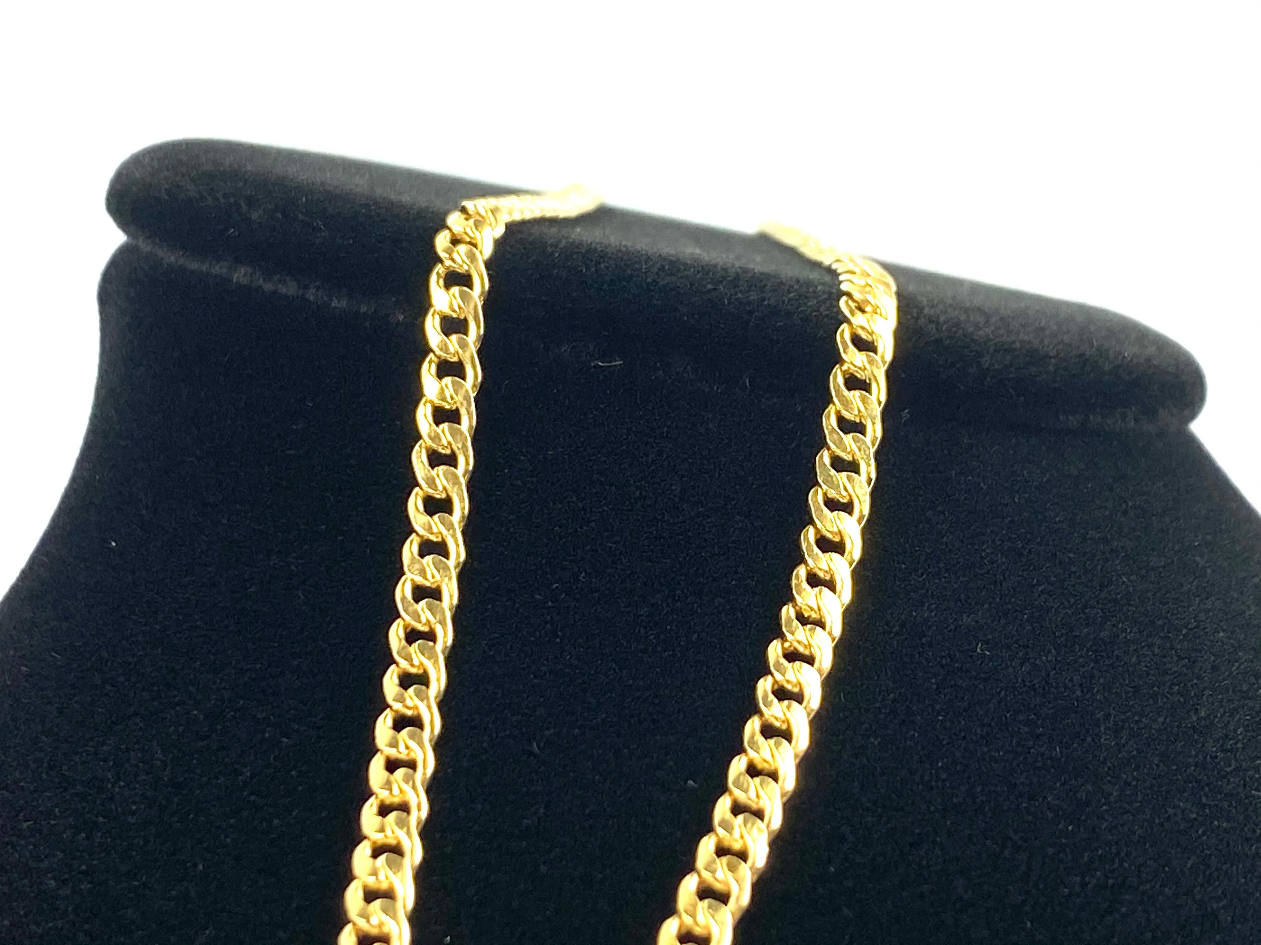 14KGF 24” 3mm Cuban Curb Chain, 14KGF, 14K Gold Filled, 14K Gold Fill, 14K Gold, Sku:23309CHR-24