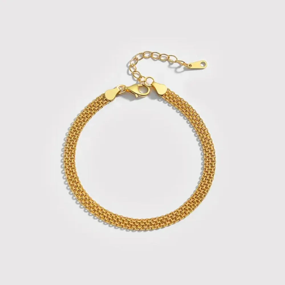 16-19cm(6.3"-7.5") 4.65mm Width Mesh Bracelet