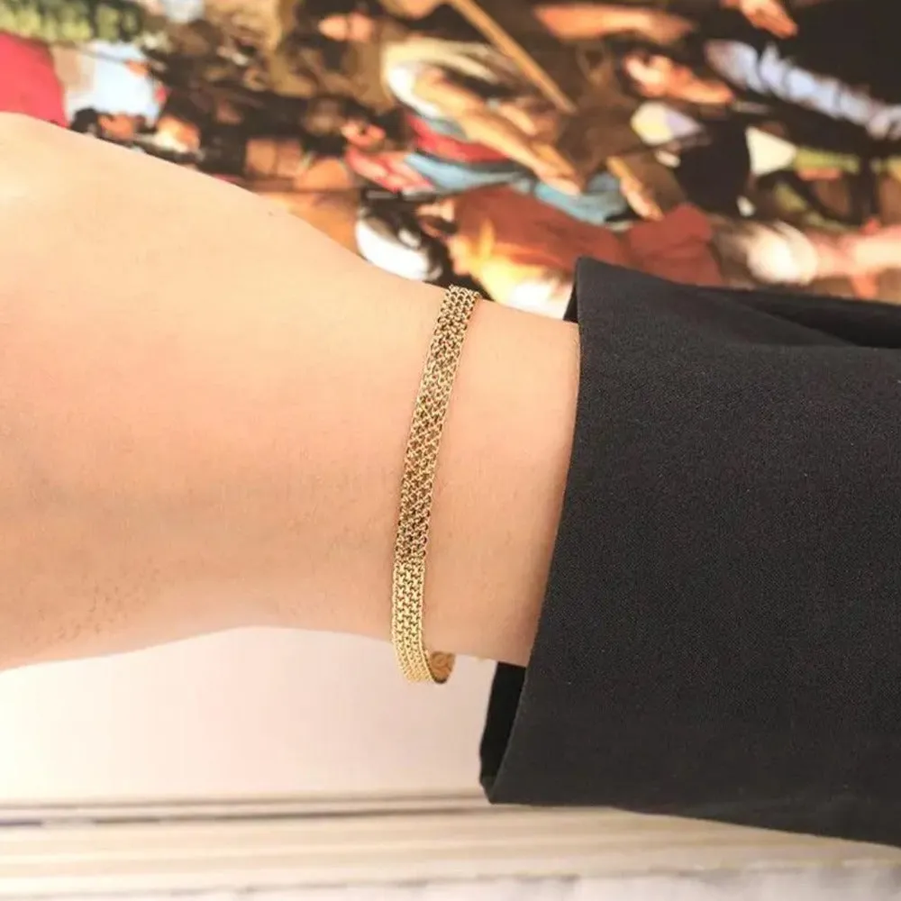 16-19cm(6.3"-7.5") 4.65mm Width Mesh Bracelet