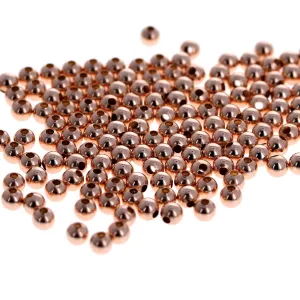 3mm Rose Gold Filled Round Bead