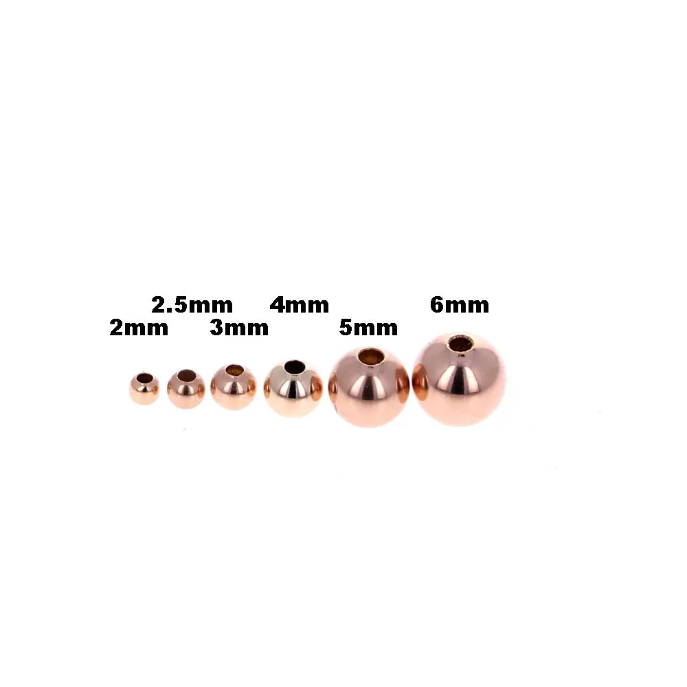 3mm Rose Gold Filled Round Bead
