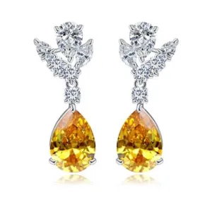 Amber Love Dangle Earrings