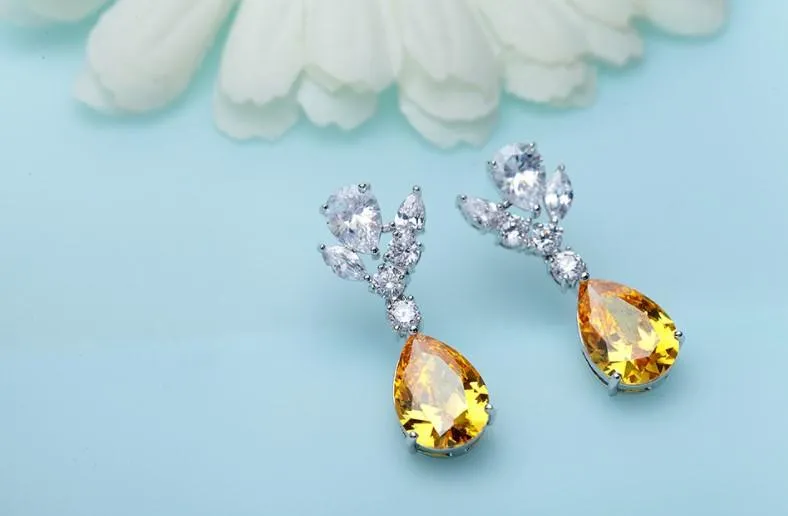 Amber Love Dangle Earrings