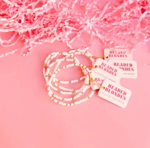 Beaded Blondes White Sprinkle Bracelet