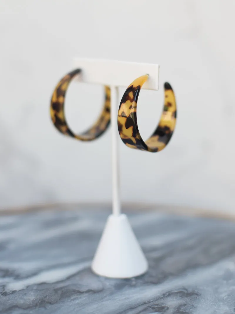 Bellissima Hoops - Dark Tortoise