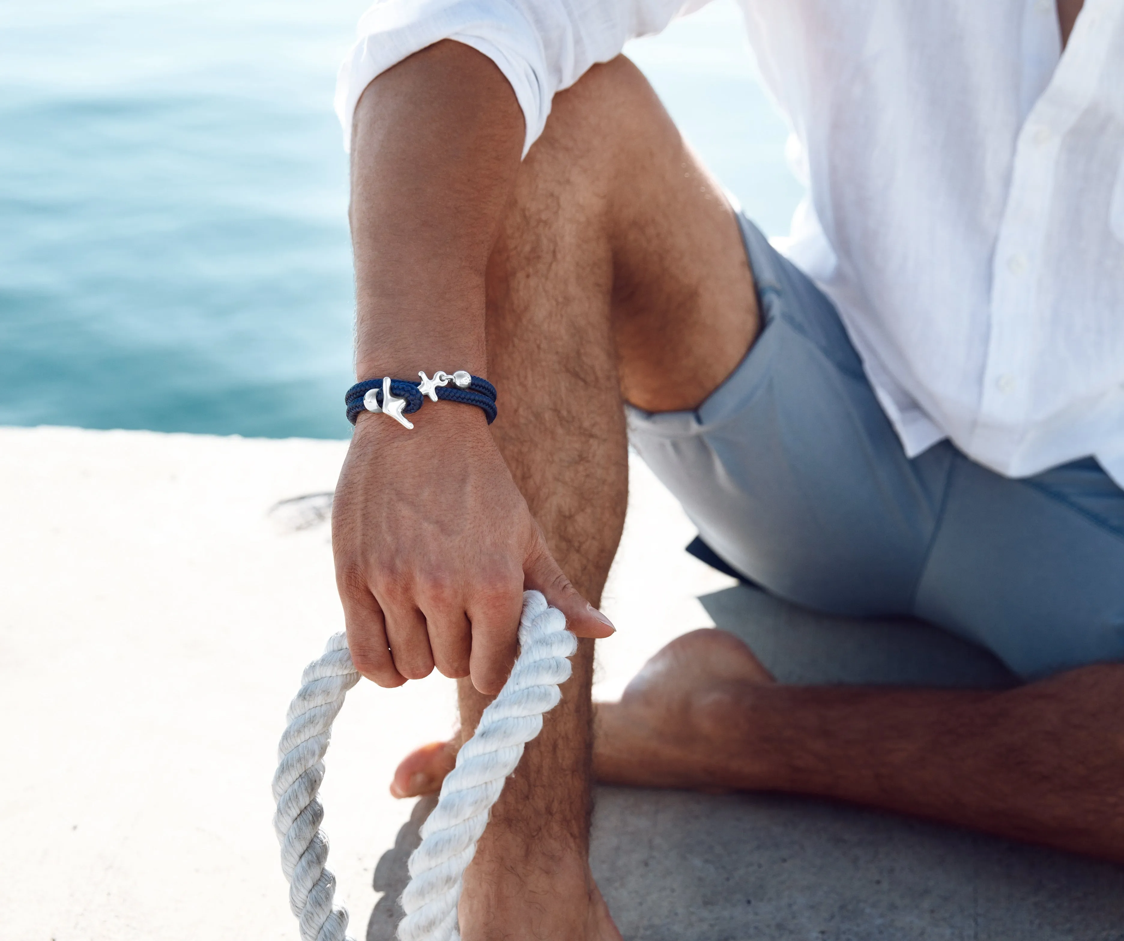 Big Anchor Bracelet in Sterling Silver