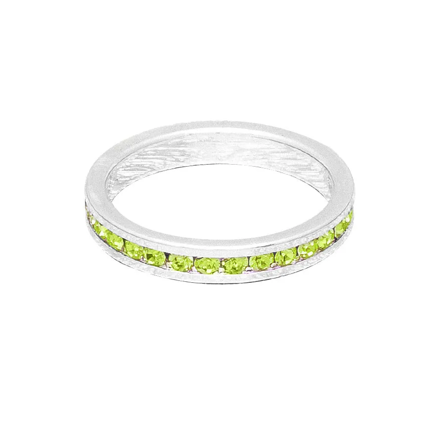 Birthstone Stackable Rings (White)