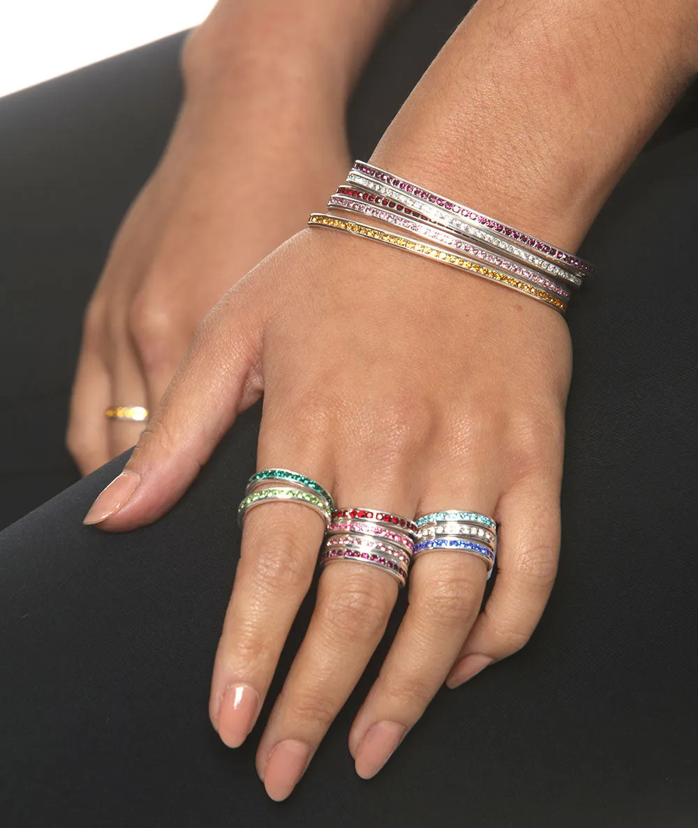 Birthstone Stackable Rings (White)