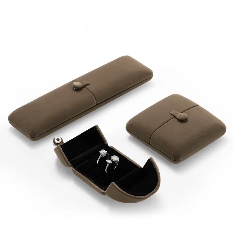 Coffee Velvet Bracelet Chain Gift Box H00902