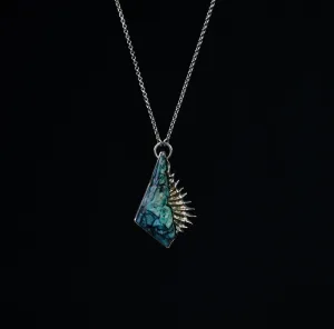 Copper Chrysocolla Coral Necklace