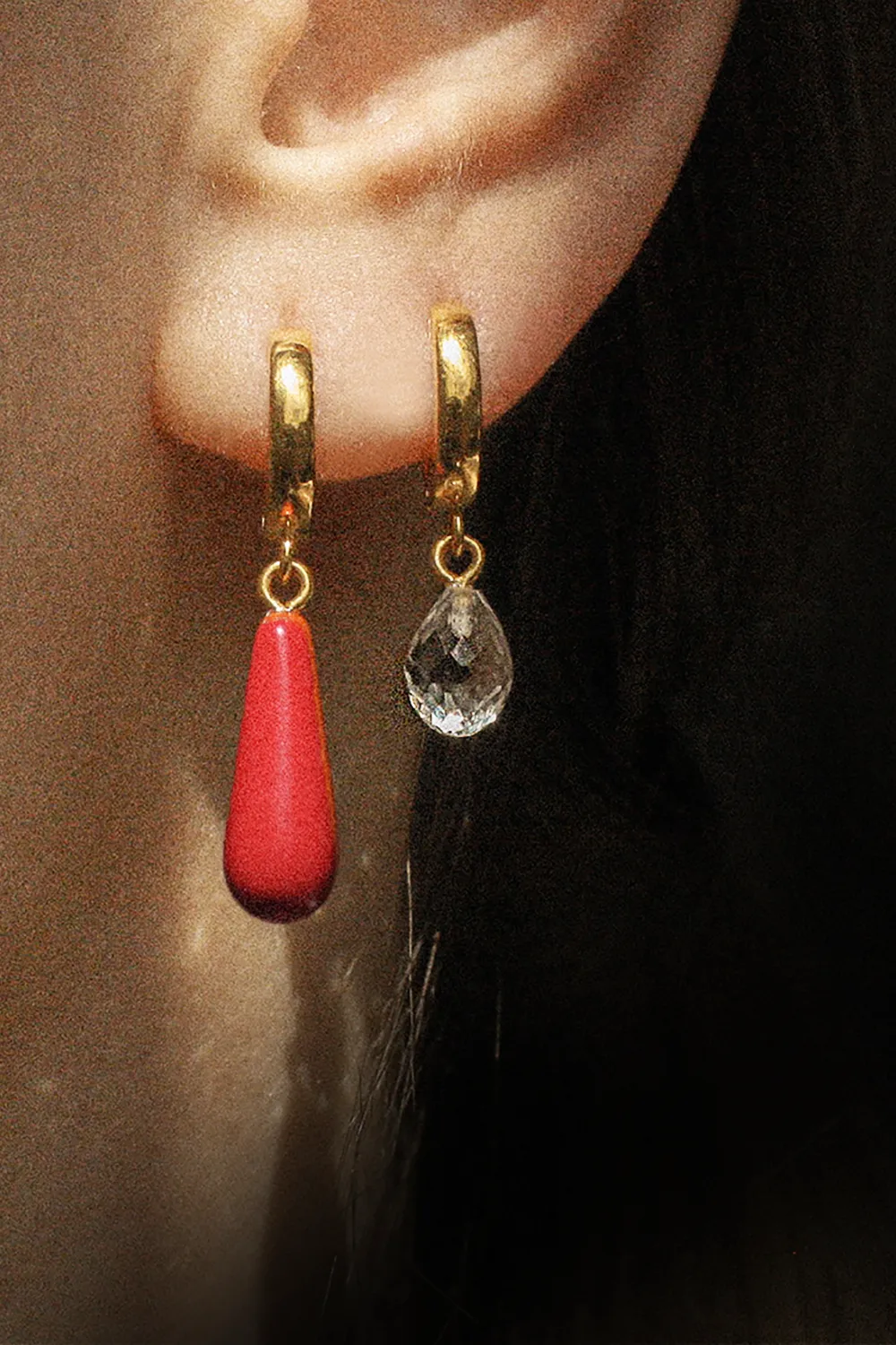 coral hoop gold <br> by Neinties