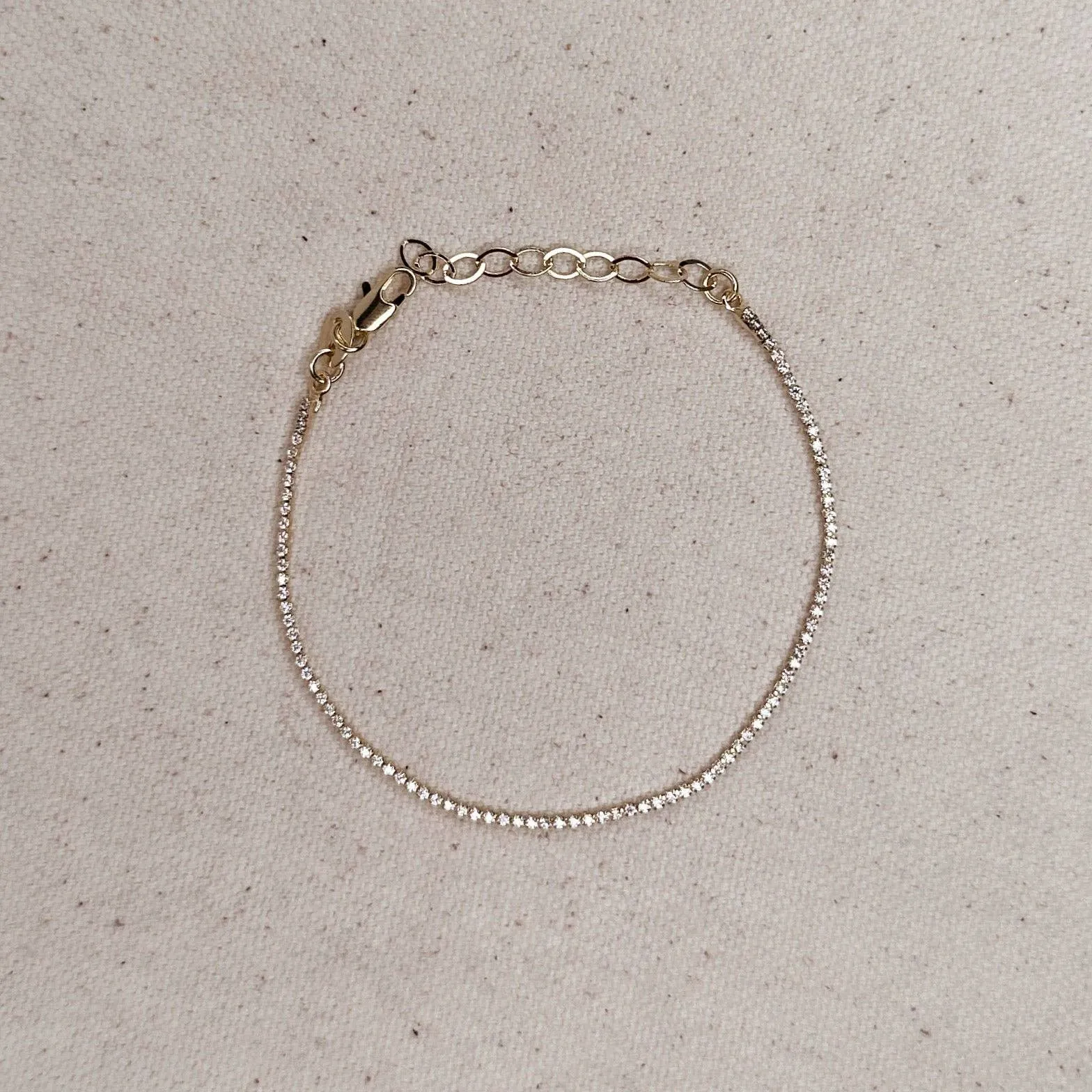 CZ Tennis Bracelet: Medium