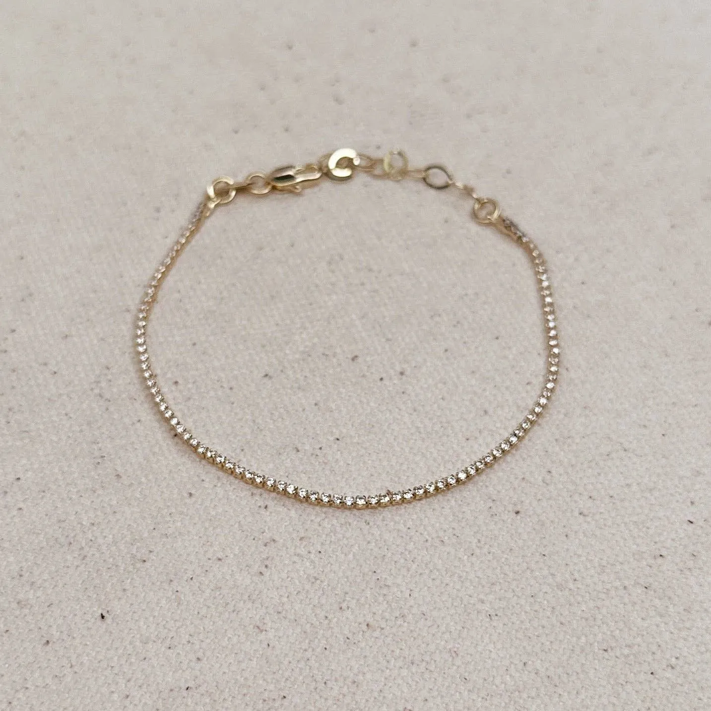 CZ Tennis Bracelet: Medium