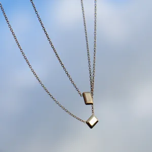 Emerald Gem Necklace - Solid 14kt