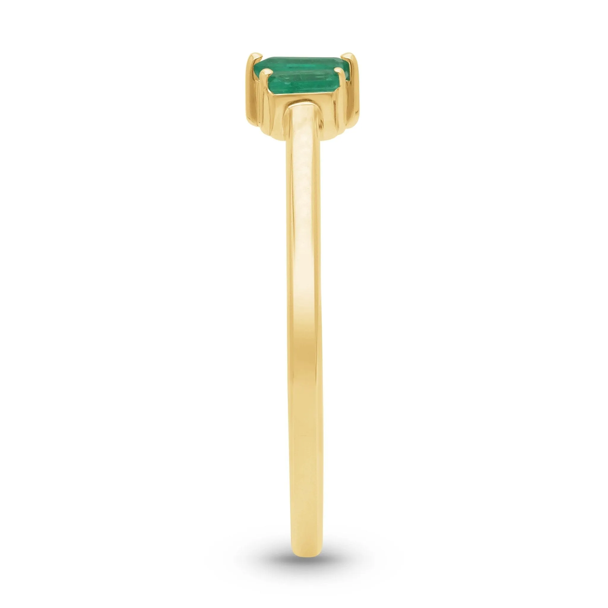 Emerald Trio Stackable Ring - YG