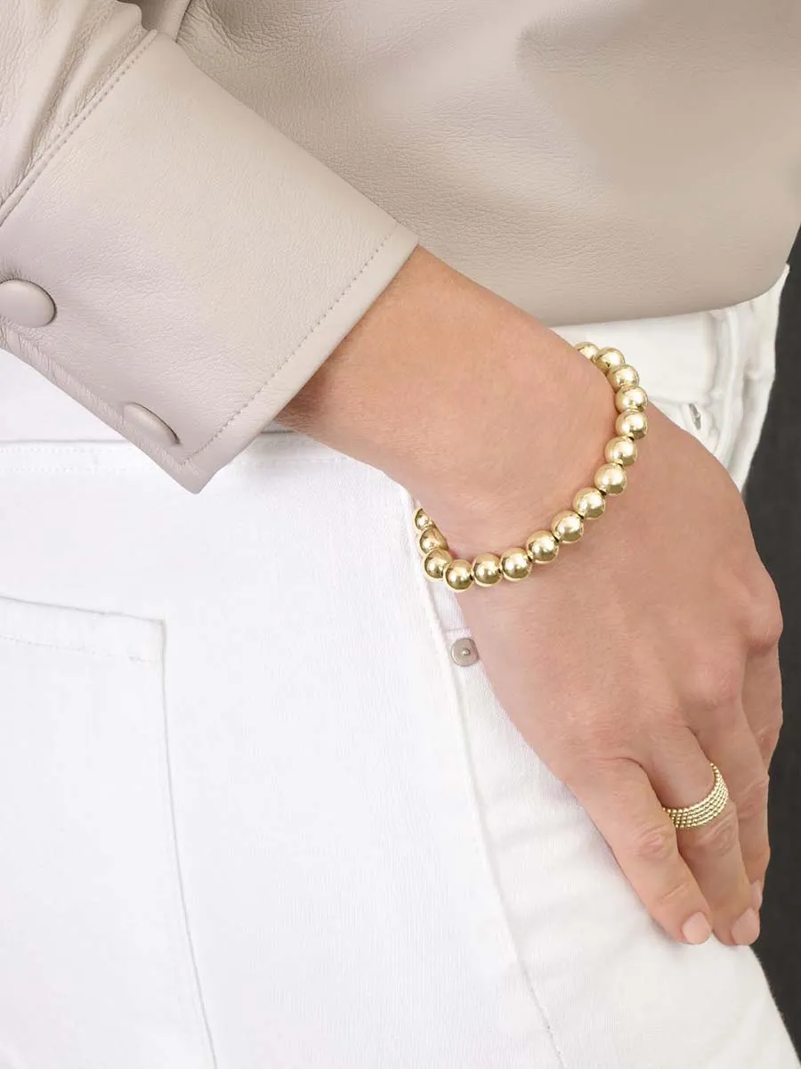 enewton Classic Gold Bead Bracelet: 6mm