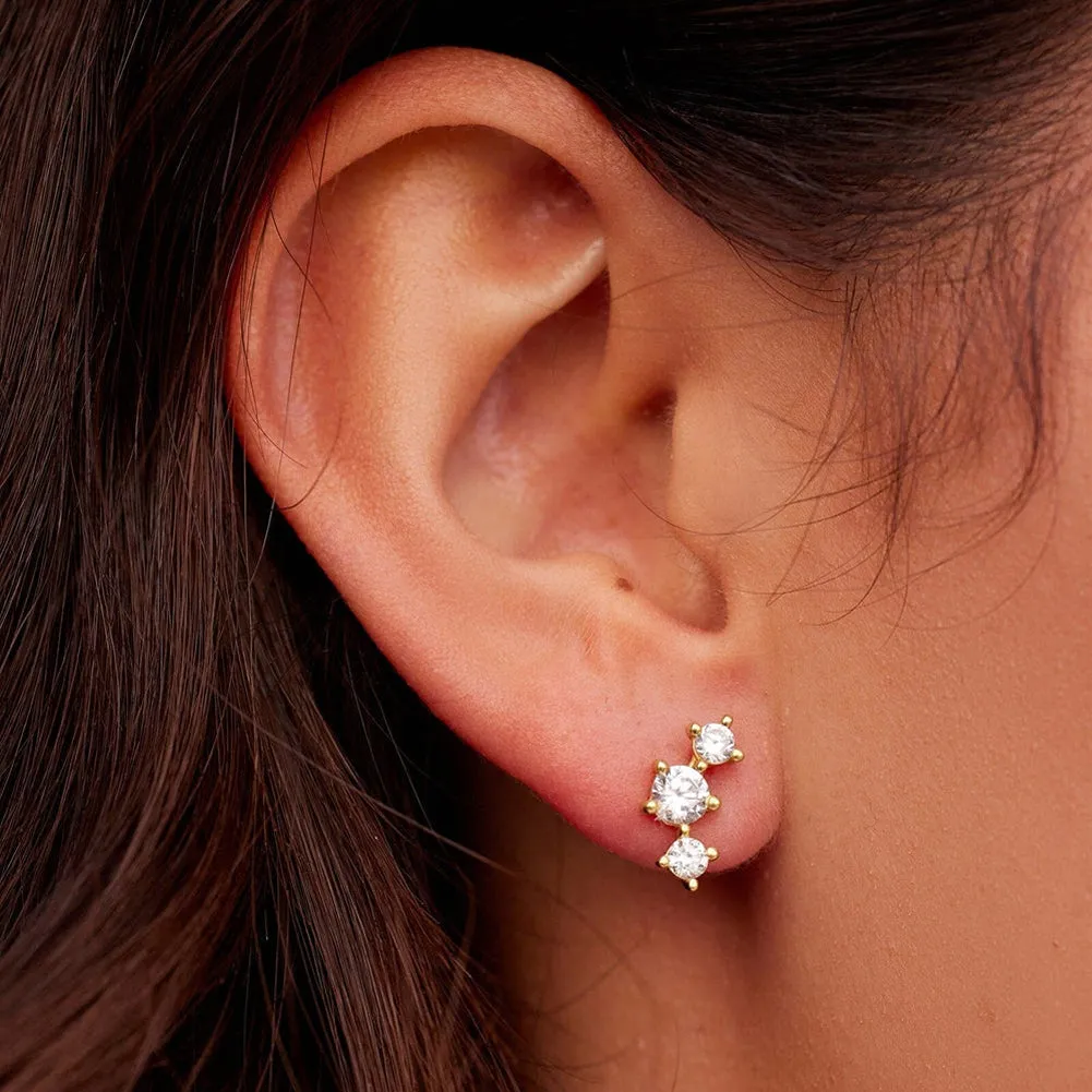 Estrella Gemstone Stud Earrings by Pura Vida