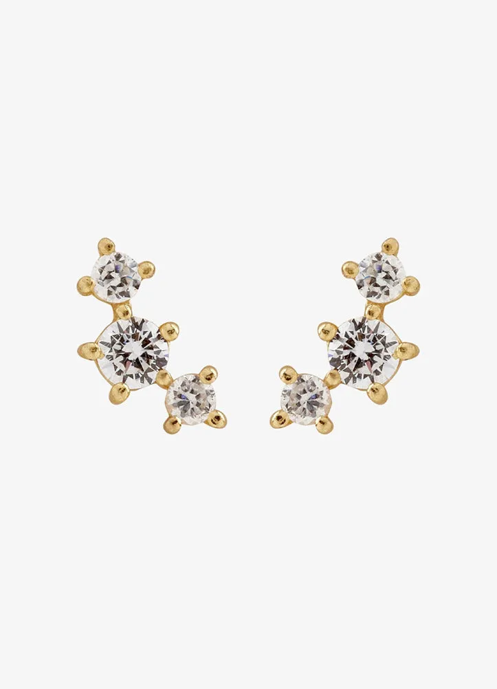 Estrella Gemstone Stud Earrings by Pura Vida