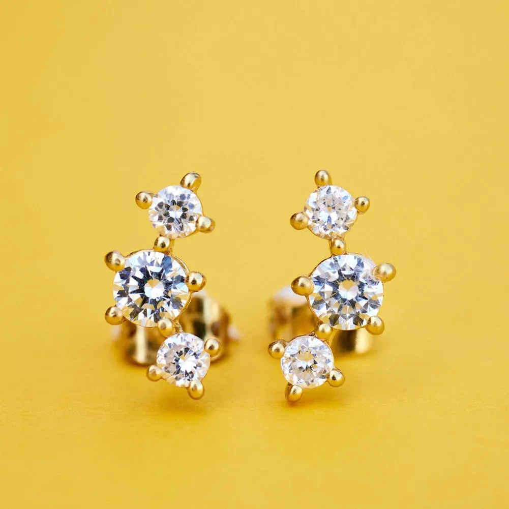 Estrella Gemstone Stud Earrings by Pura Vida