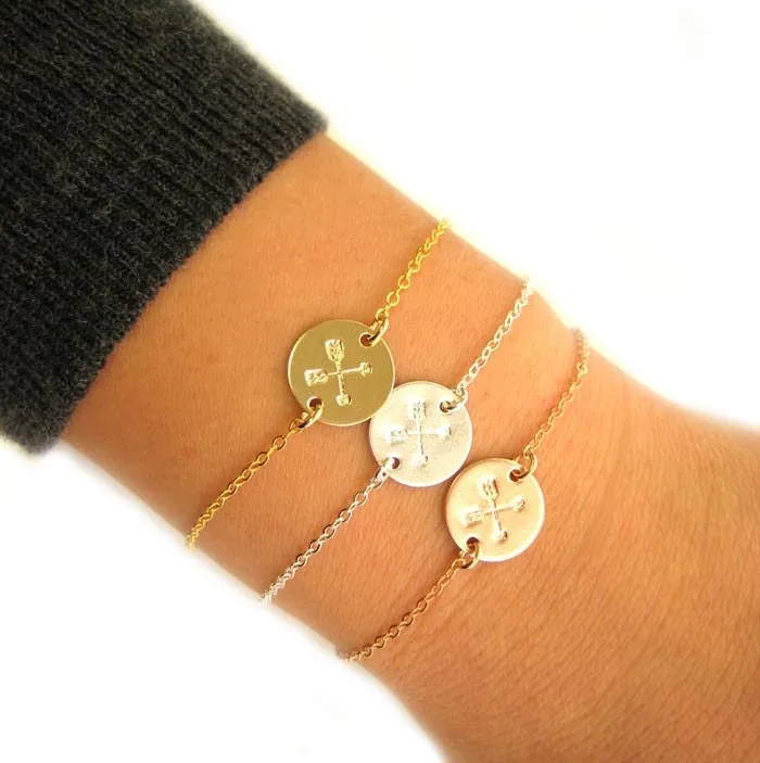 Friendship Crossed Arrows Bracelet - CG237BN. Starts at