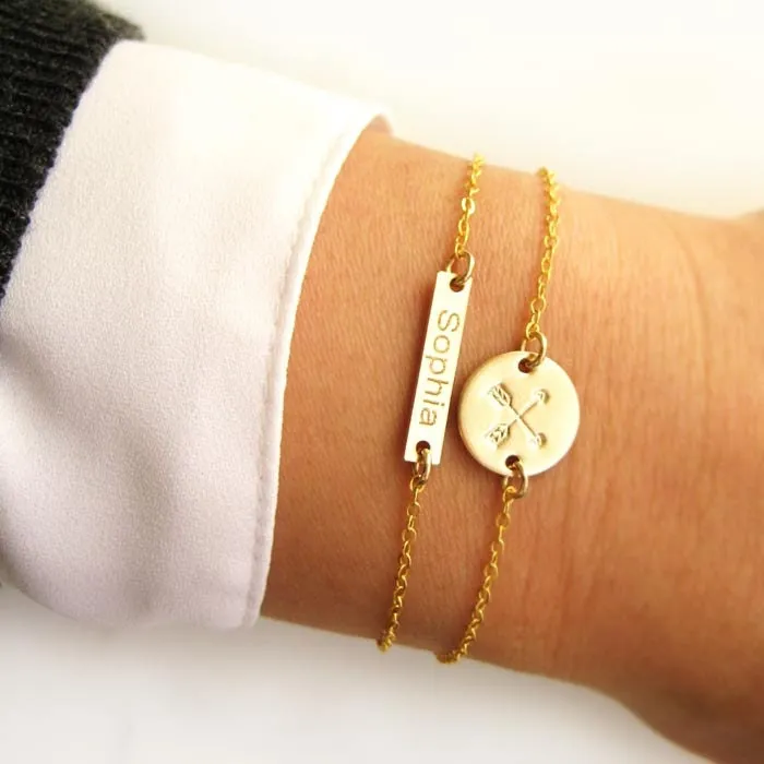 Friendship Crossed Arrows Bracelet - CG237BN. Starts at