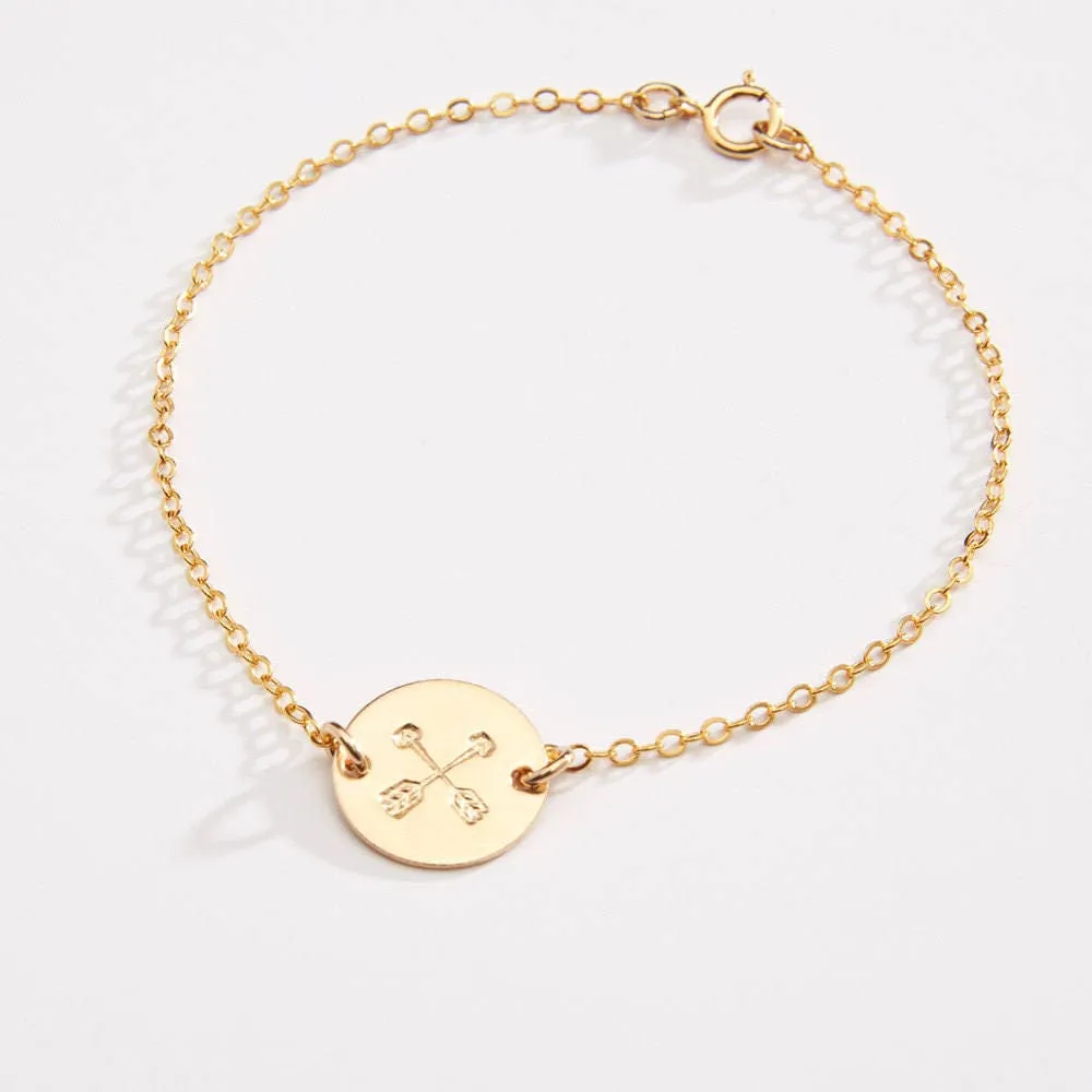 Friendship Crossed Arrows Bracelet - CG237BN. Starts at