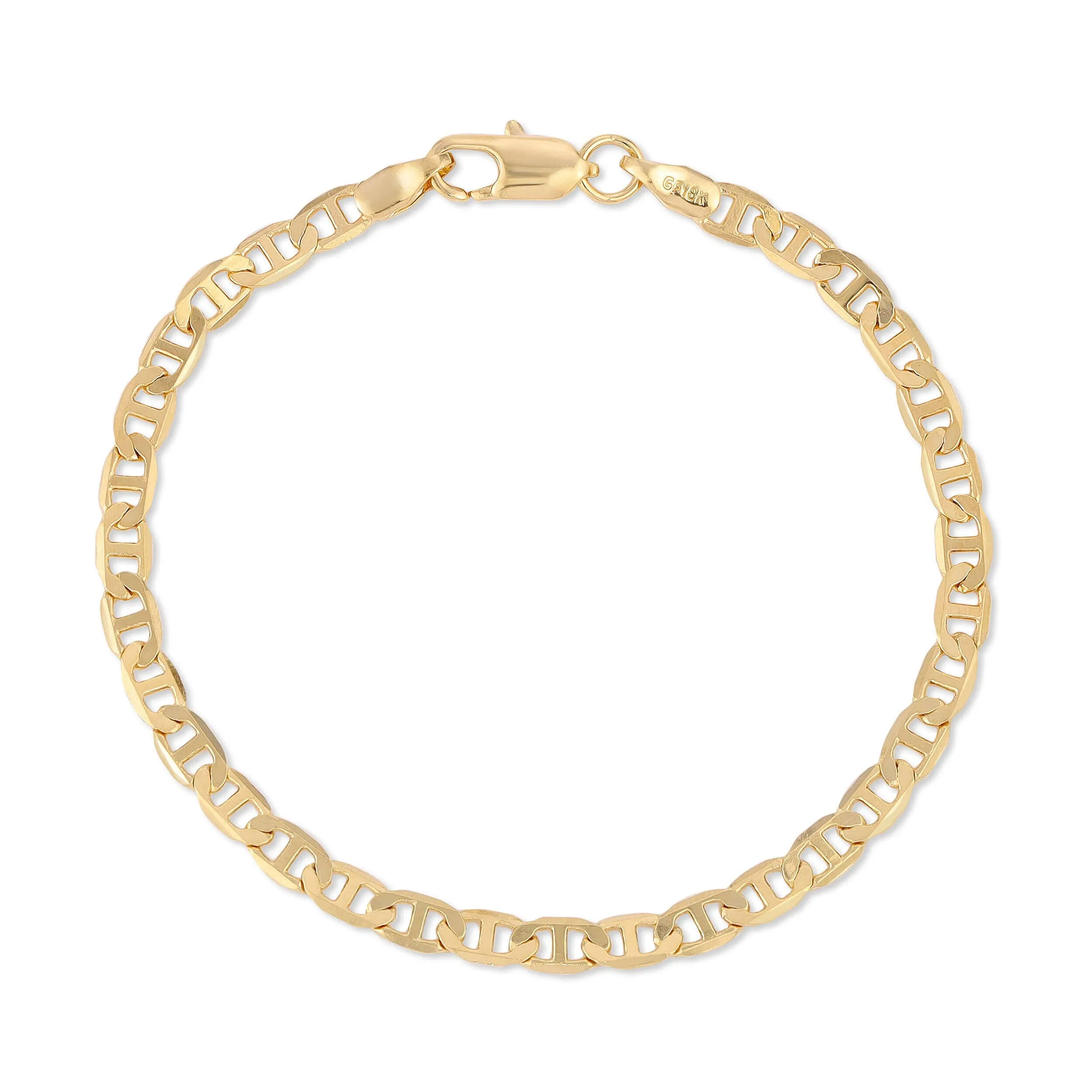 Glamrocks Jewelry - Tab Link Chain Bracelet