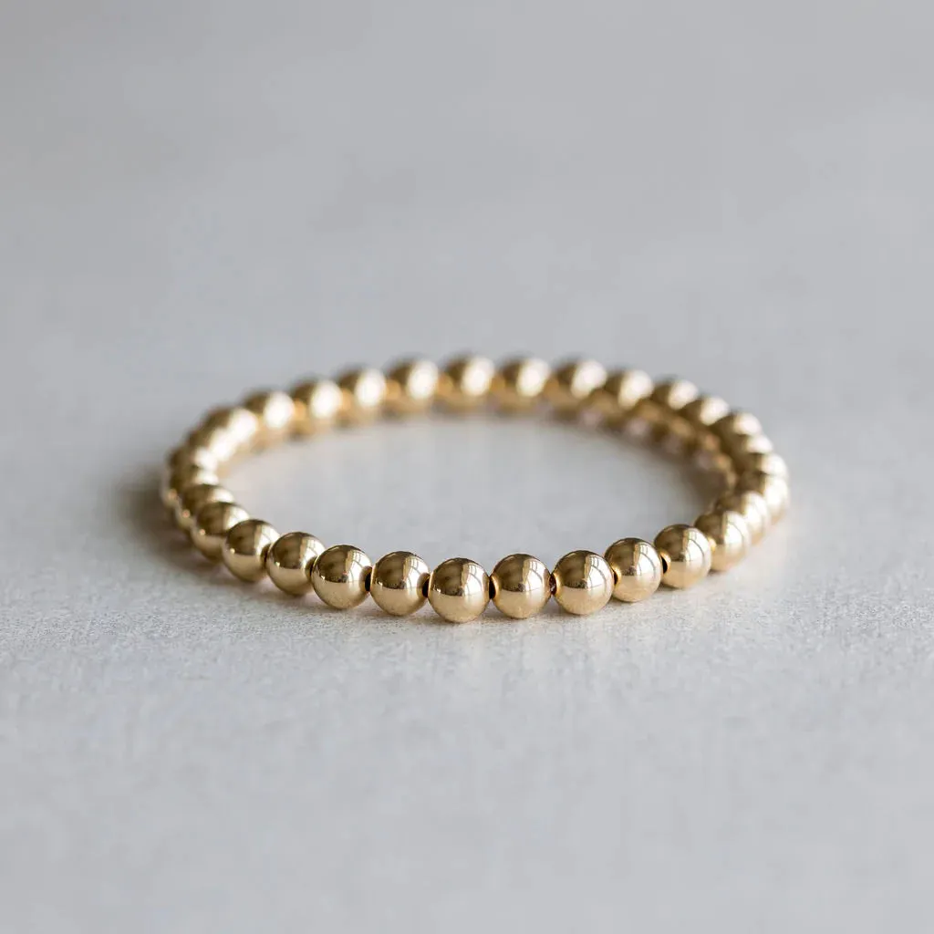 Gold Bracelet- 6MM