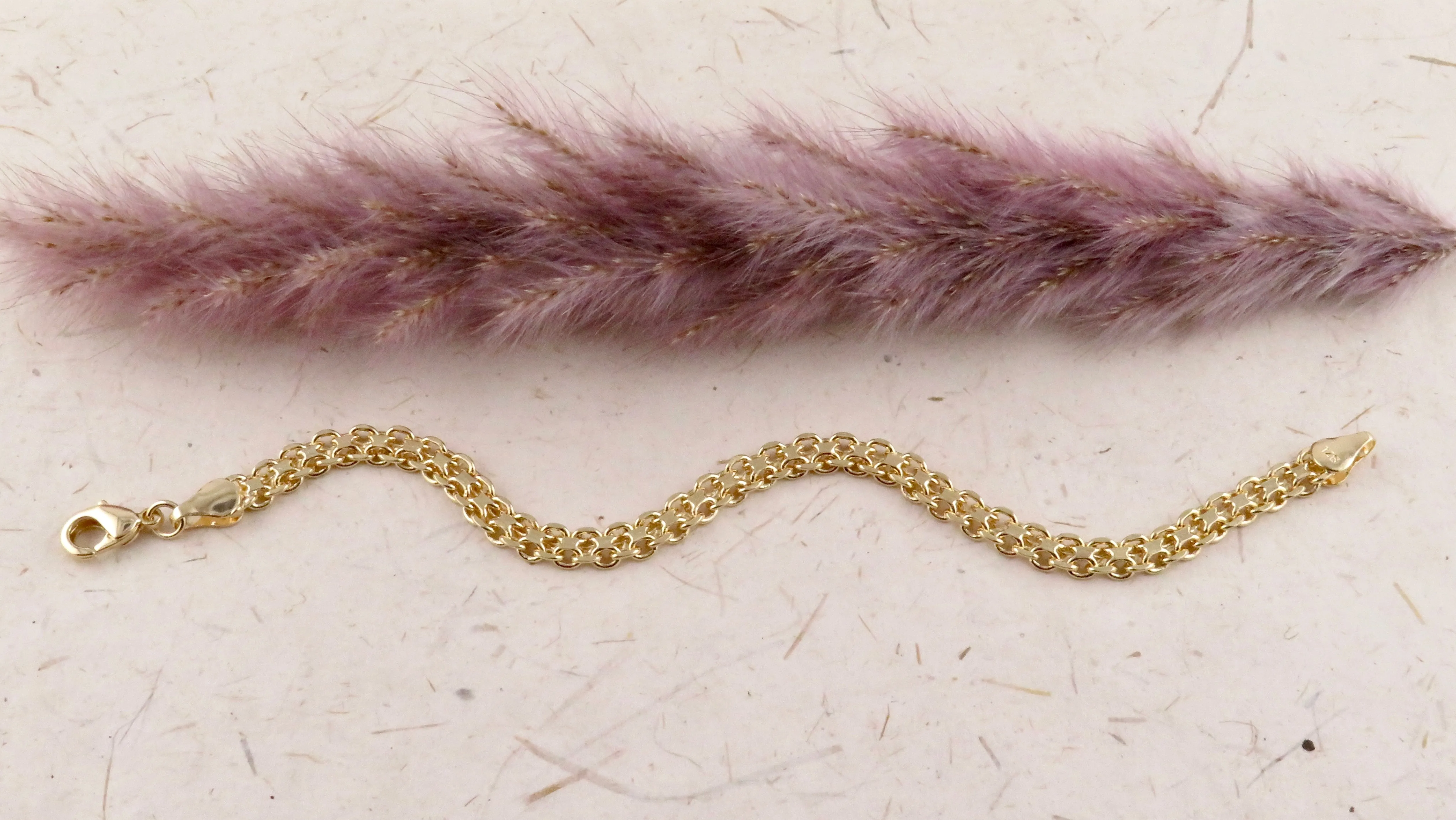 Gold Filled Fancy Links Bracelet