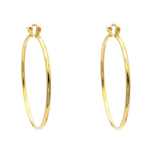 Gold Filled Thin Hoop Earrings