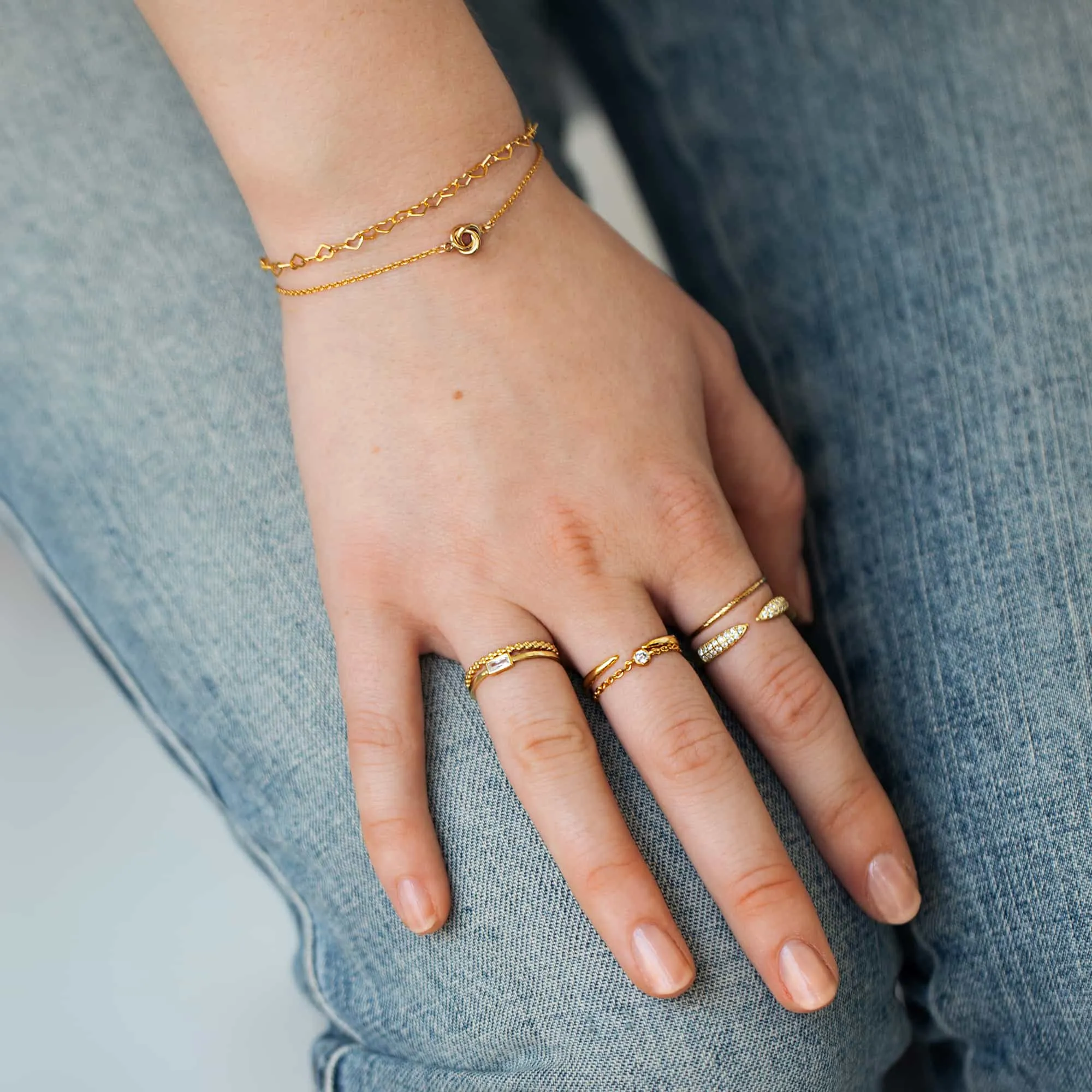 Heart Link Chain Bracelet
