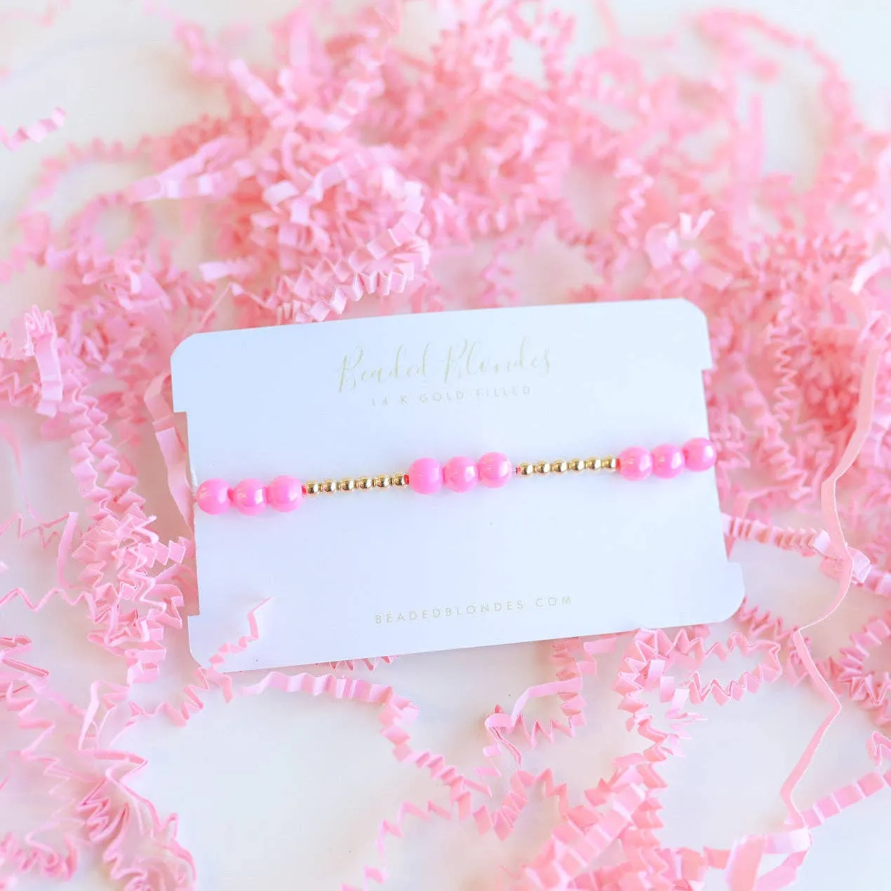 Hot Pink Bubble Bracelet