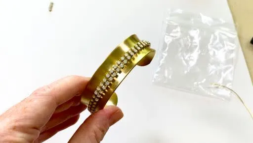 How to Secure Rhinestone Cup Chain to a Bracelet Base