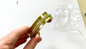 How to Secure Rhinestone Cup Chain to a Bracelet Base