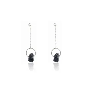 Irie Tourmaline Earrings, Sterling Silver