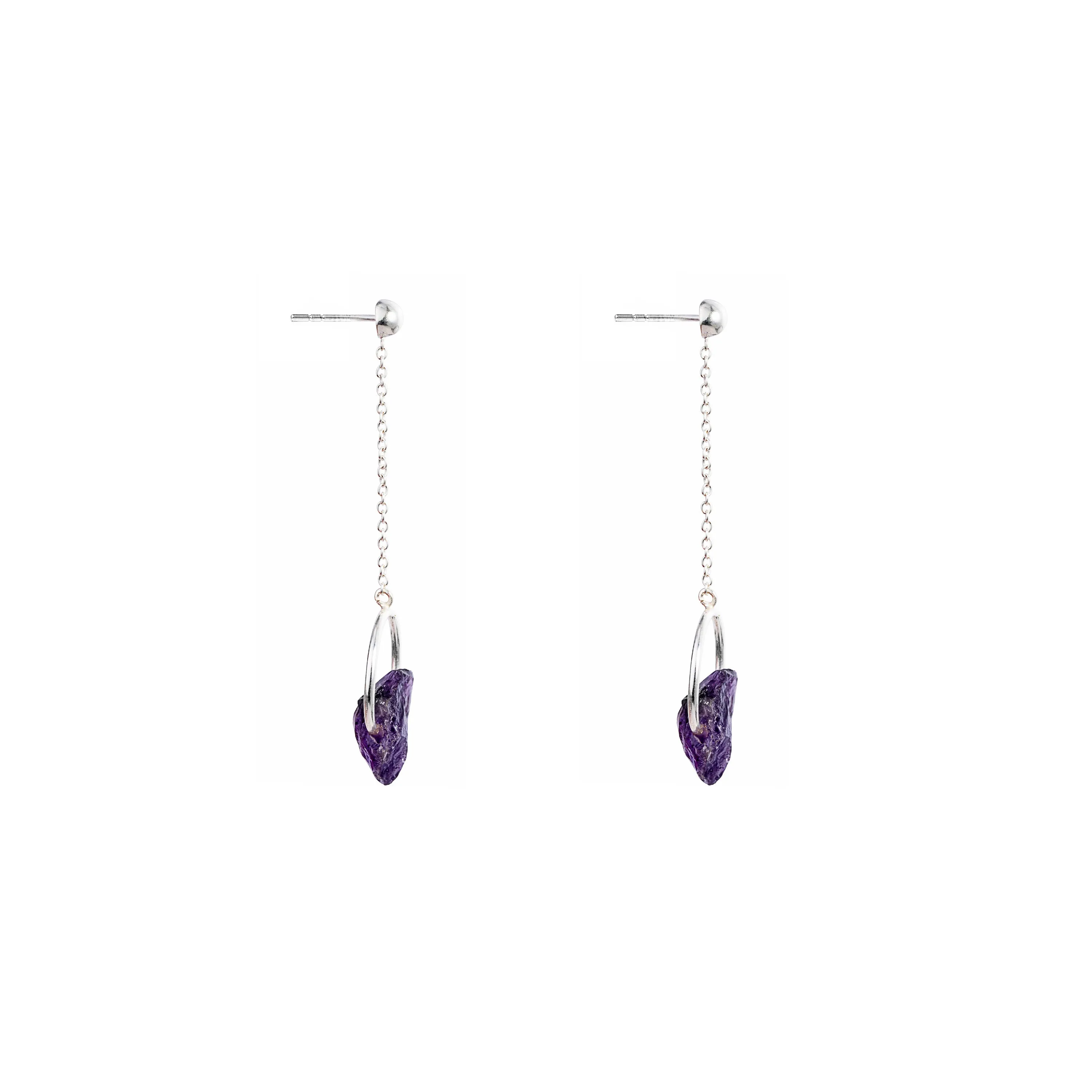 Irie Tourmaline Earrings, Sterling Silver
