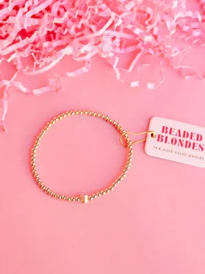 Juliet Gold Beaded Bracelet