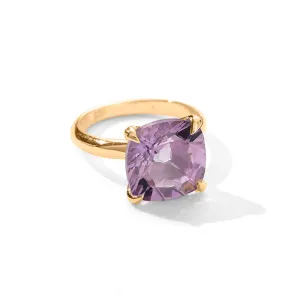Kara Ring, Amethyst, 9kt Yellow Gold