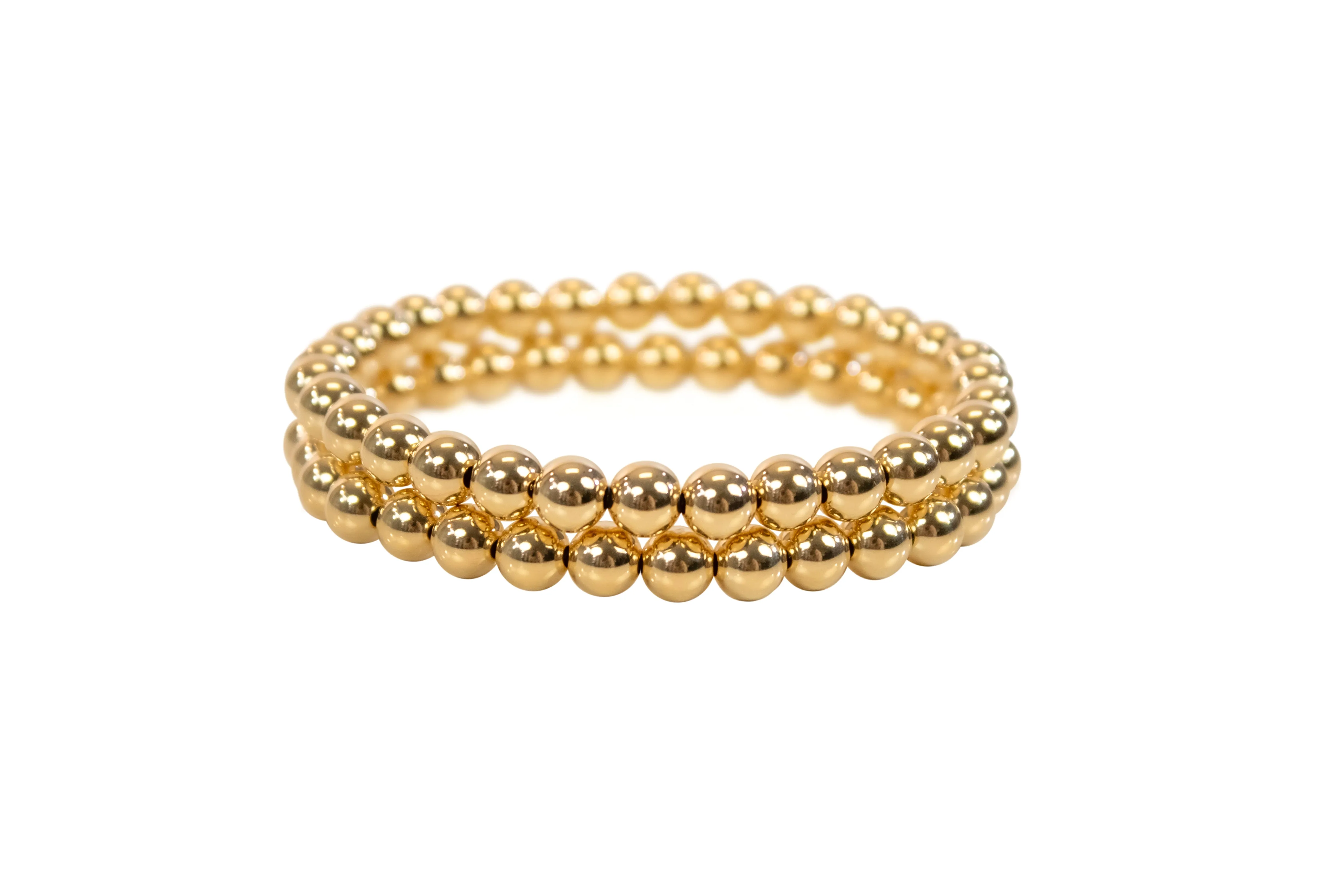 Medium Gold Beaded Bracelet - 7"