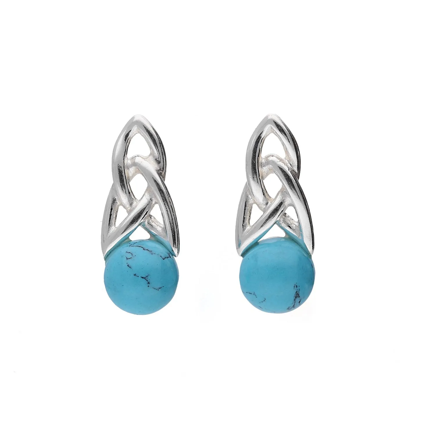 MILENA Stud earrings Silver and Turquoise