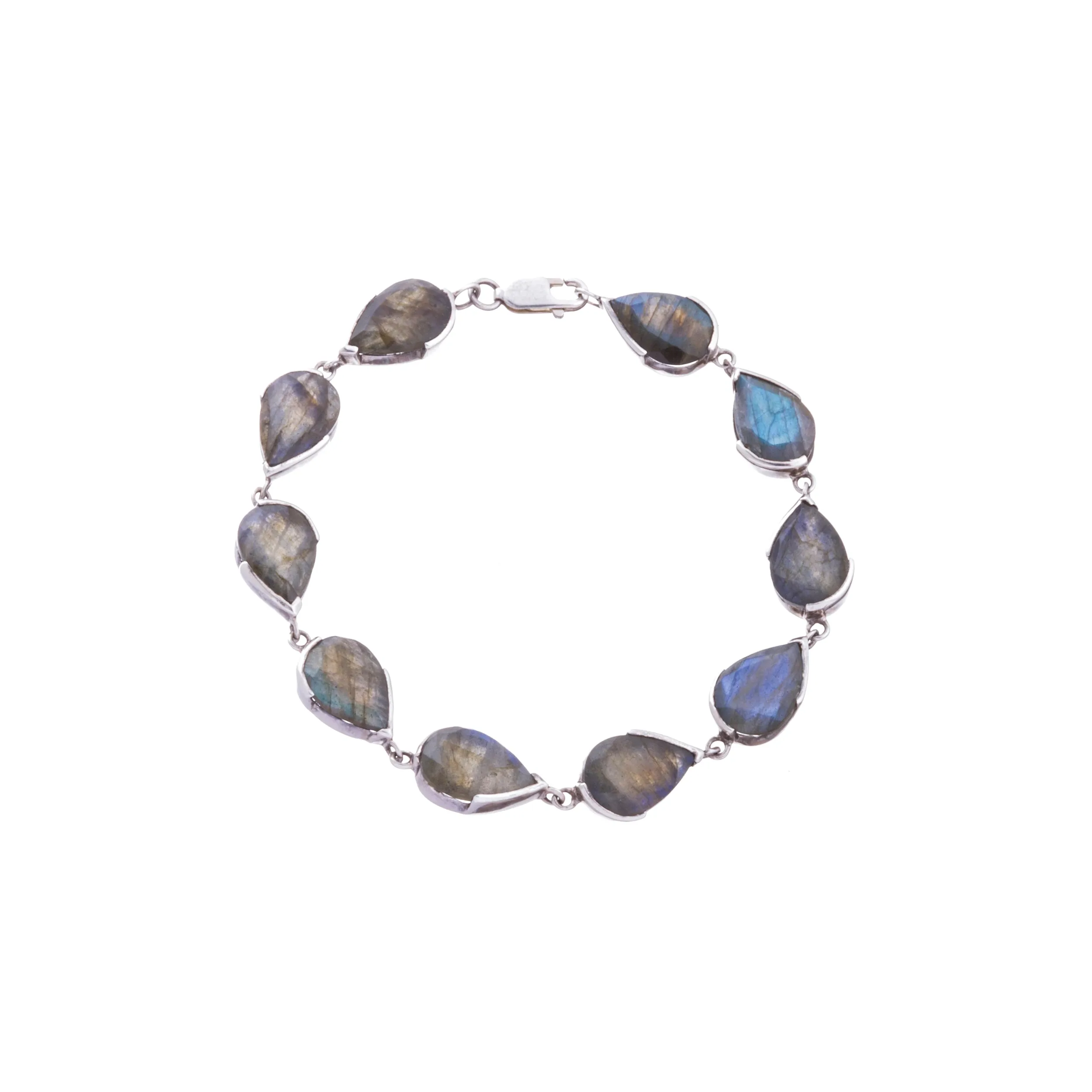 Nyha Labradorite Bracelet, Sterling Silver