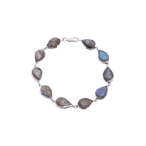 Nyha Labradorite Bracelet, Sterling Silver