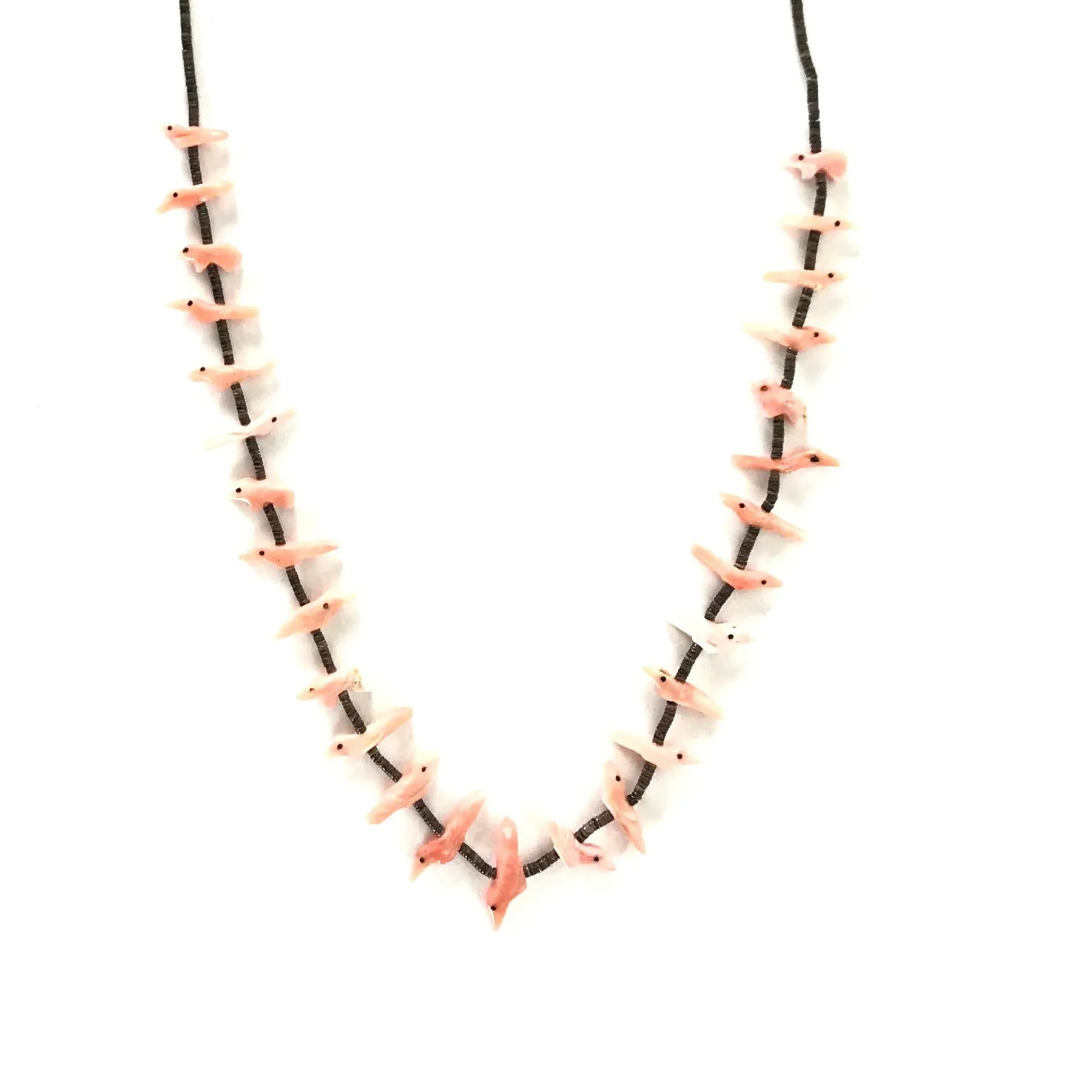 Rosita Kaamasee Pink Coral Animal Fetish Necklace