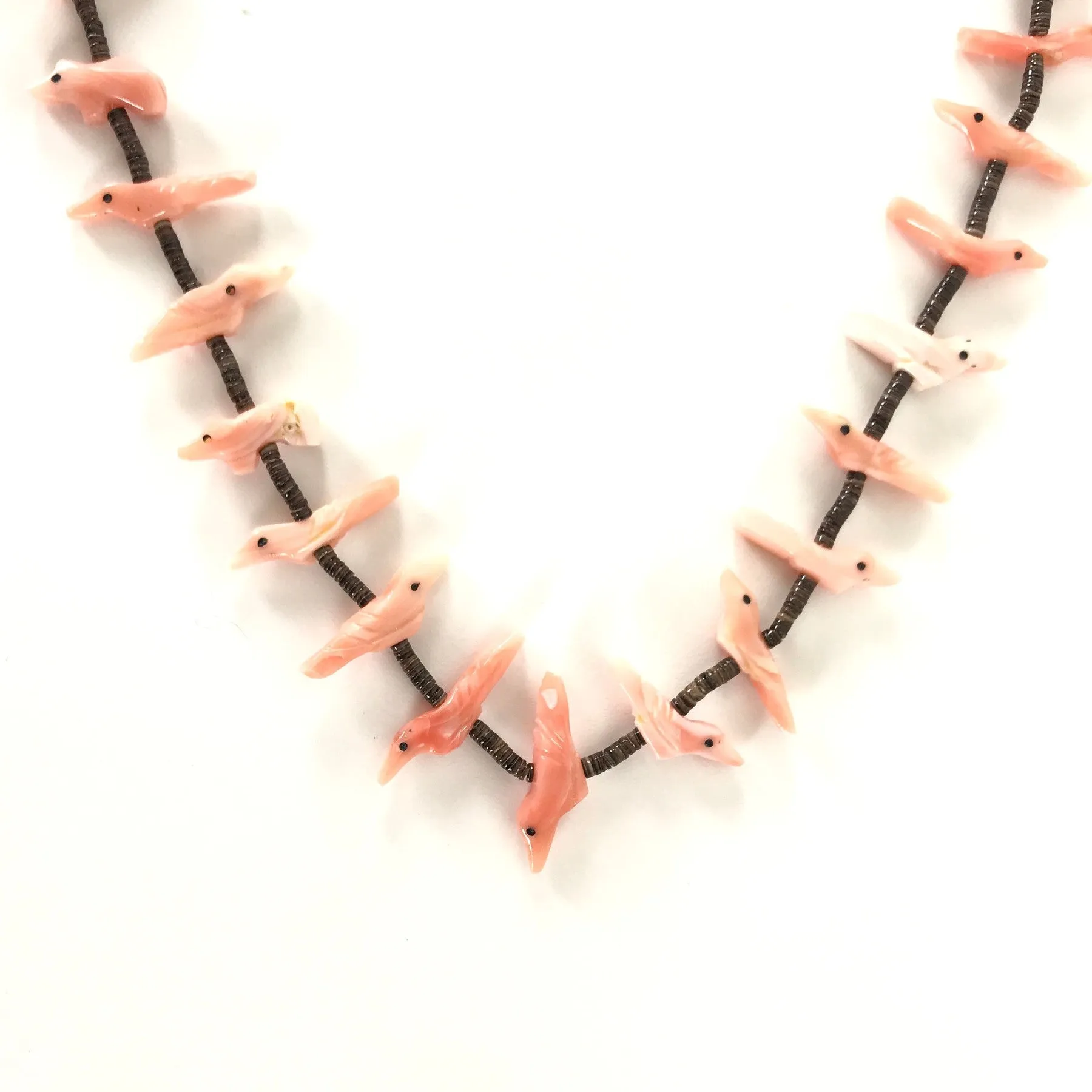 Rosita Kaamasee Pink Coral Animal Fetish Necklace