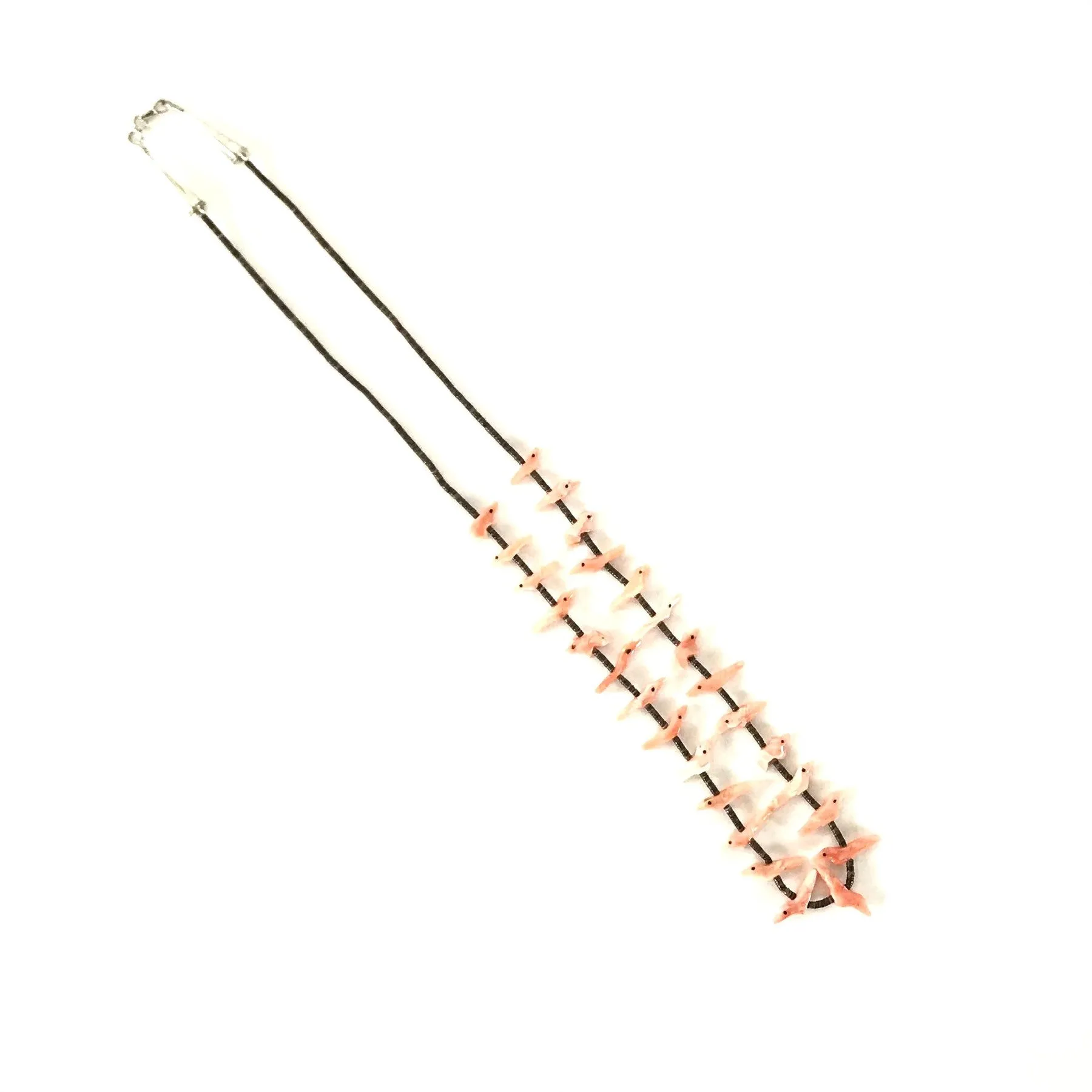 Rosita Kaamasee Pink Coral Animal Fetish Necklace
