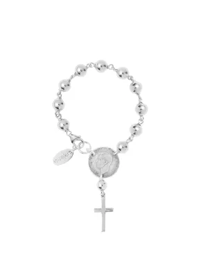 Silver Rosary Bracelet